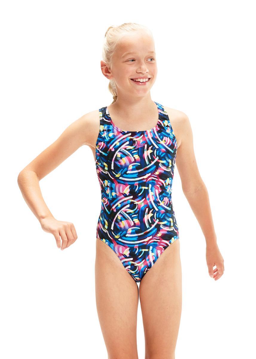 SPEEDO Digital Allover Leaderback Junior Female Swimsuit