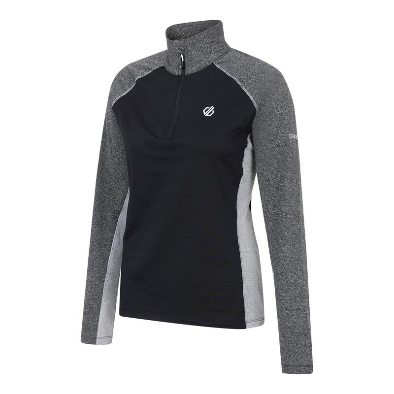 Haut de sport INVOLVED Femme (Noir / Gris charbon chiné)