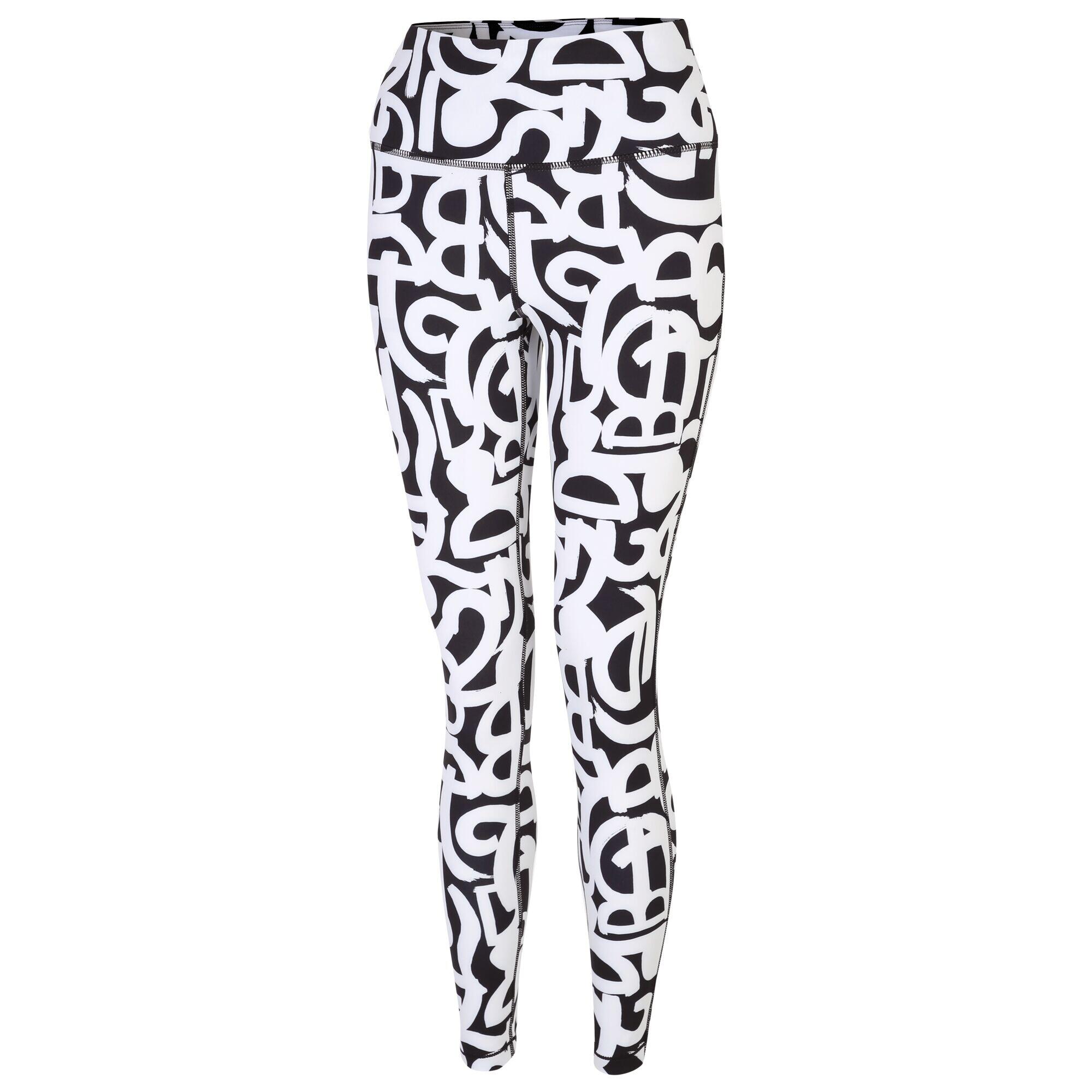 Mallas leggings Influential Diseño Graffiti para Mujer Negro, Blanco 7/7