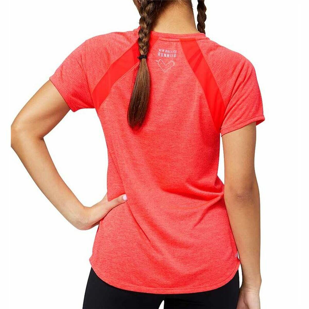 T-shirt à manches courtes femme New Balance Impact Run Orange 2/5