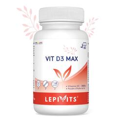 Vitamine D3 max - Muscles et os en bonne santé - 30 gélules