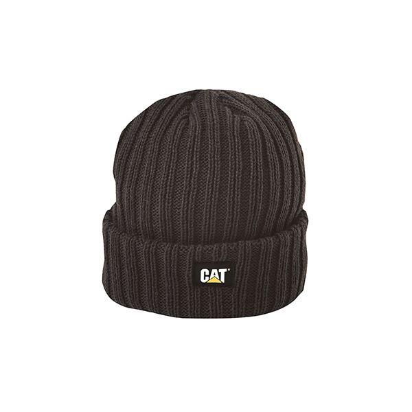 CATERPILLAR Caterpillar Men's Rib Watch Cap — Classic Acrylic Beanie One Size Black