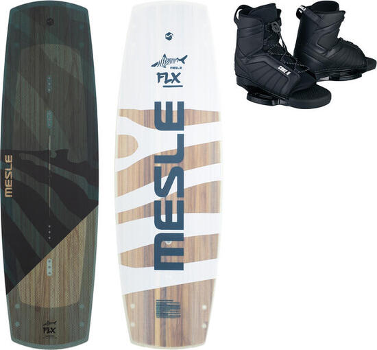 Wakeboard Set FLX 143 cm mit Core Bindung Seilbahn Flexboard Erwachsene