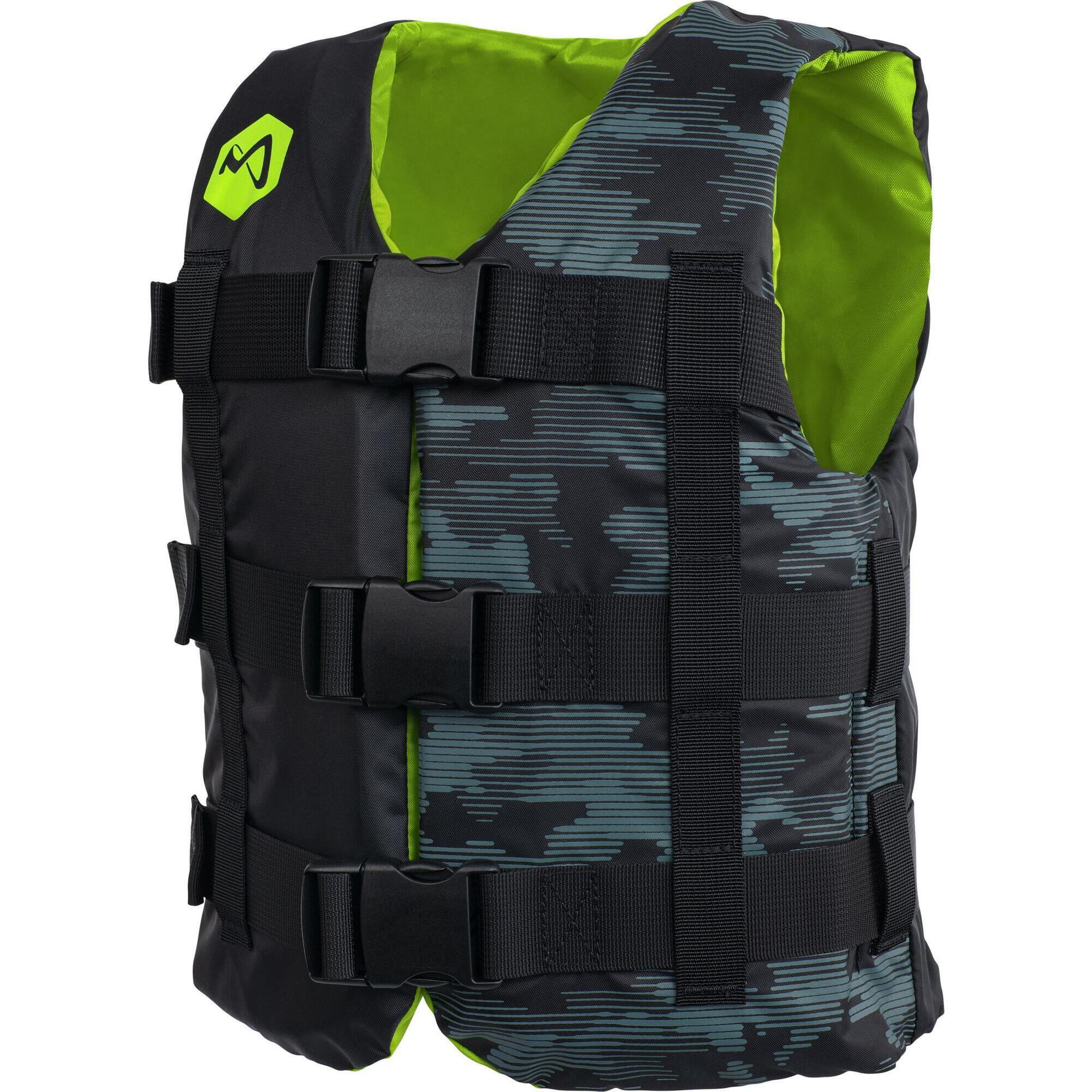 Mesle - Gilet De Natation Enfant H210 50n Taille 25 - 40 Kg Sup Kajak Wakeboard - Gilet De Flottaison - Gris - 10 À 12 Ans - Decathlon