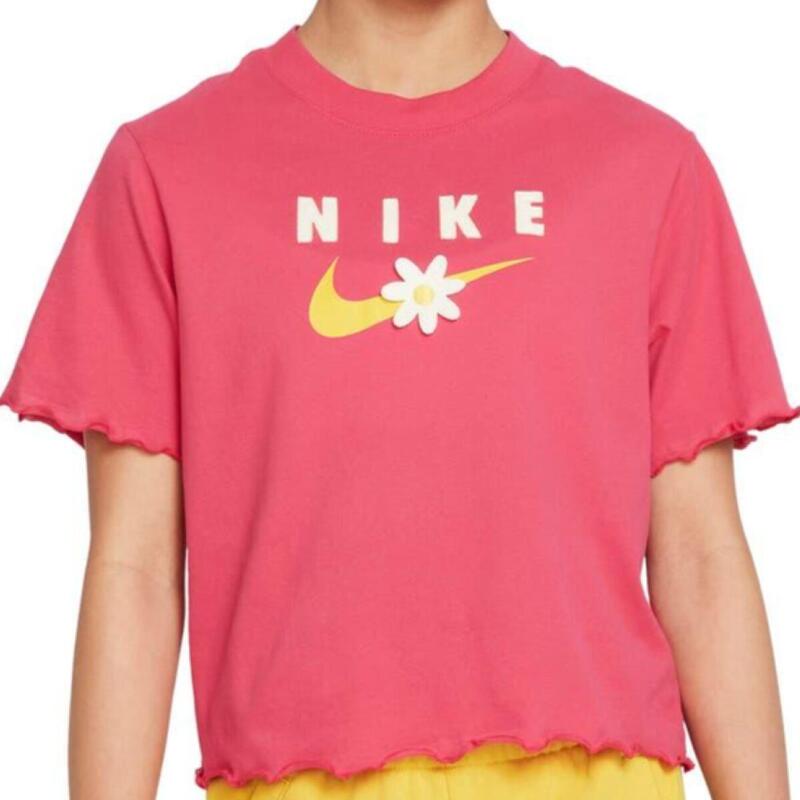 Camiseta de Manga Corta Infantil Nike DO1351 666  Rosa