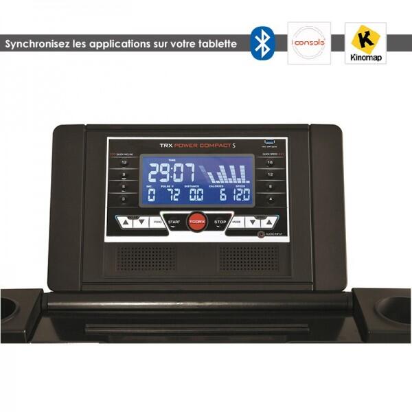 Tapis Roulant POWER COMPACT S HRC, velocità 20km/h, inclinazione elet. TOORX 6/7