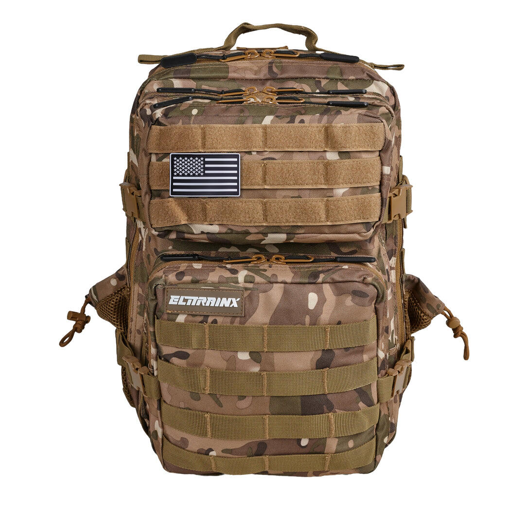 ELITEX TRAINING Mochila Táctica Militar ELITRAINX Camuflaje 25L para Deporte y Viajes