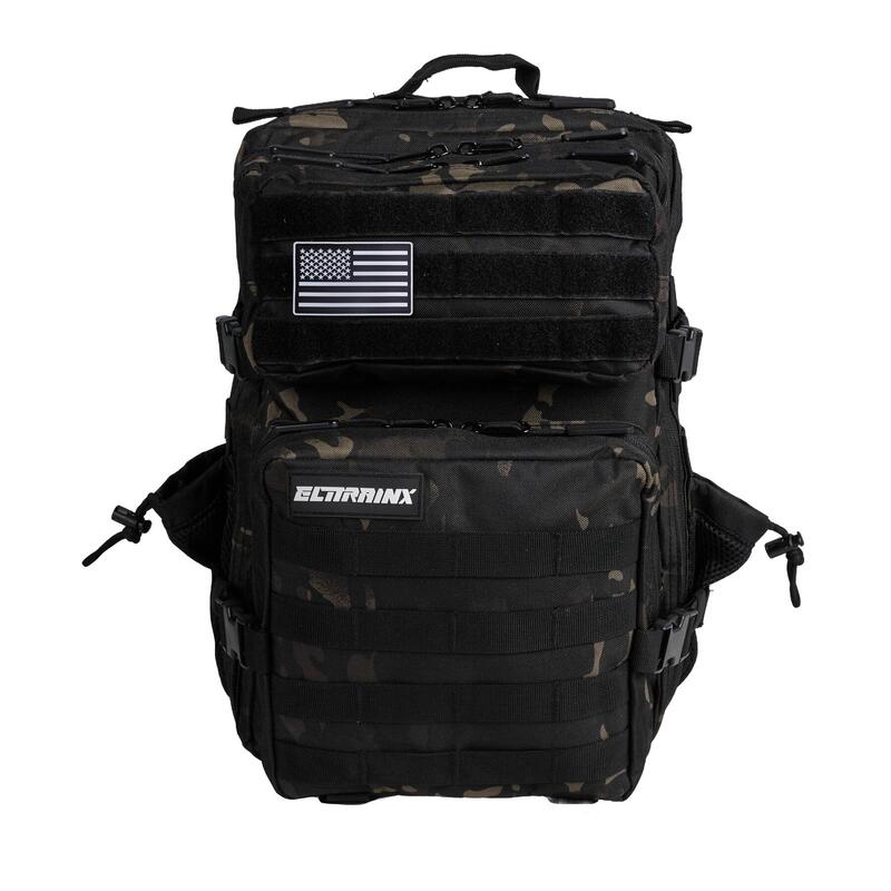 Militaire tactische rugzak ELITRAINX  Zwart Camouflage 25L voor sport en reizen