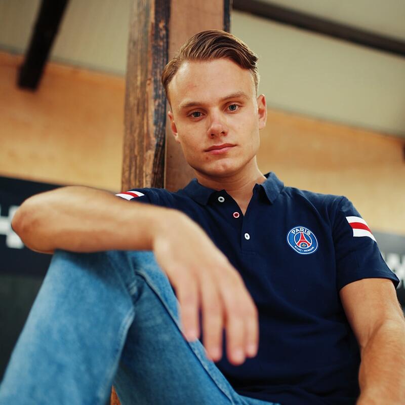 PSG polo heren - blauw