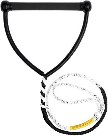 Mono Wasserski Hantel Pro Slalom Monoski Gummi Griff schwarz