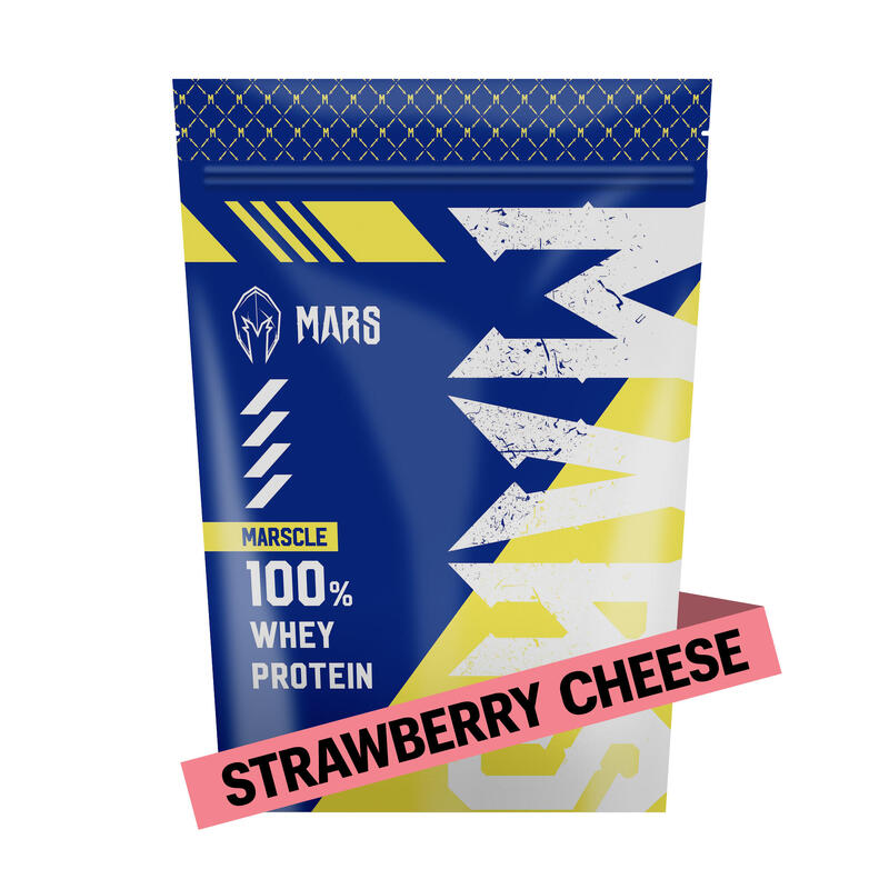 Whey Protein Concentrate 900g - Strawberry Cheese Flavor