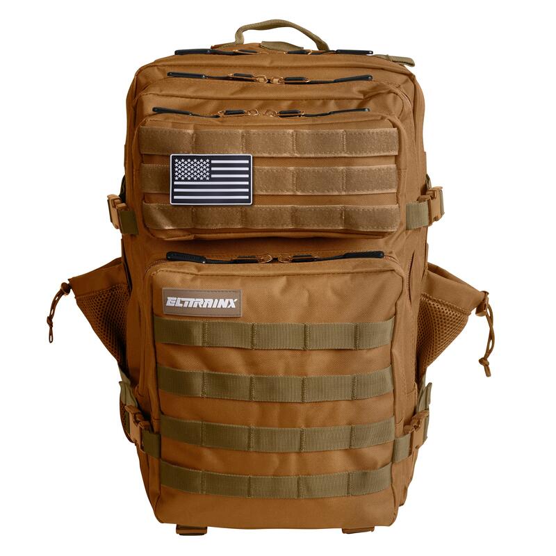 Militaire tactische rugzak ELITRAINX V1 KHAKI45L voor sport en reizen