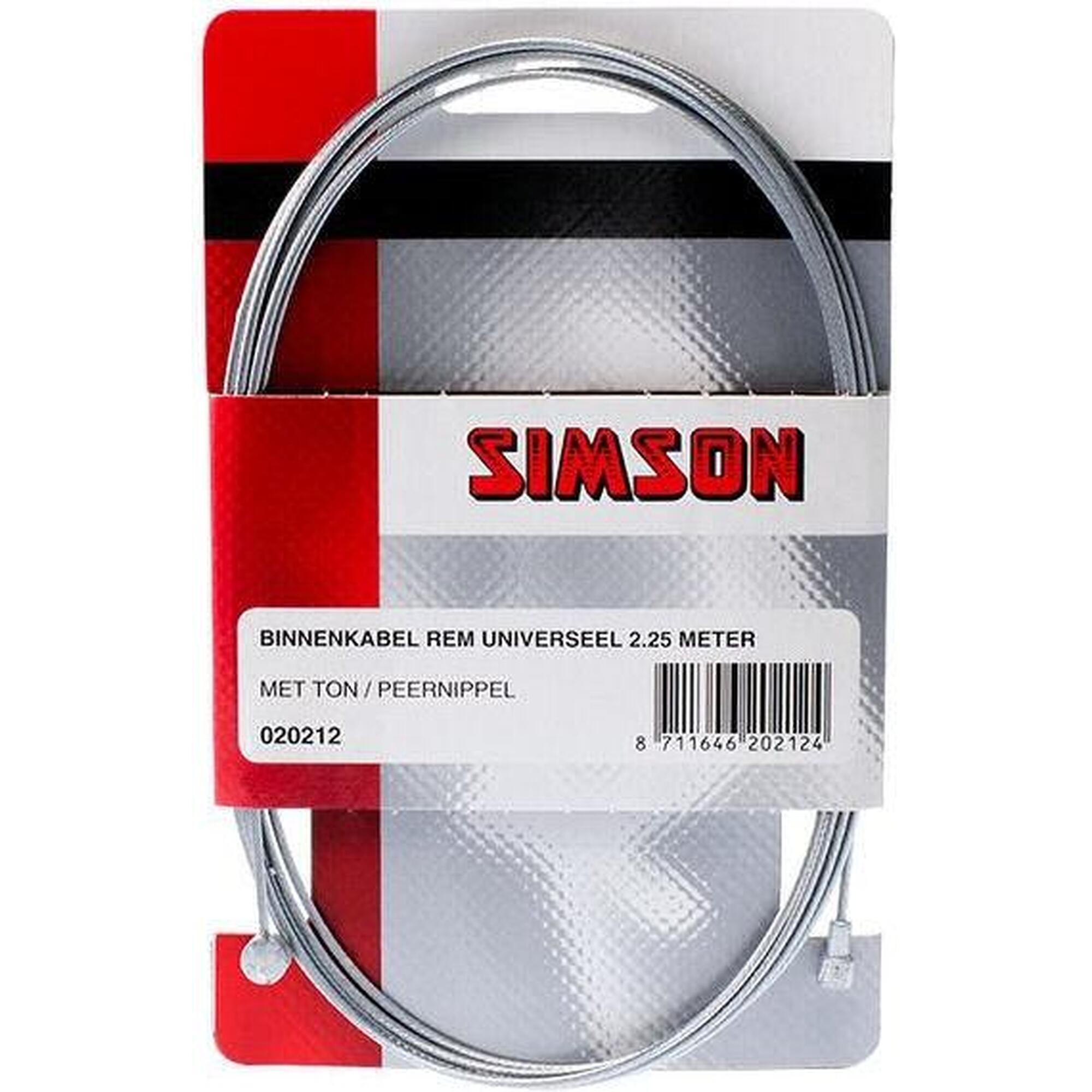 Simson Câble intérieur de frein 2250 mm Acier Argent