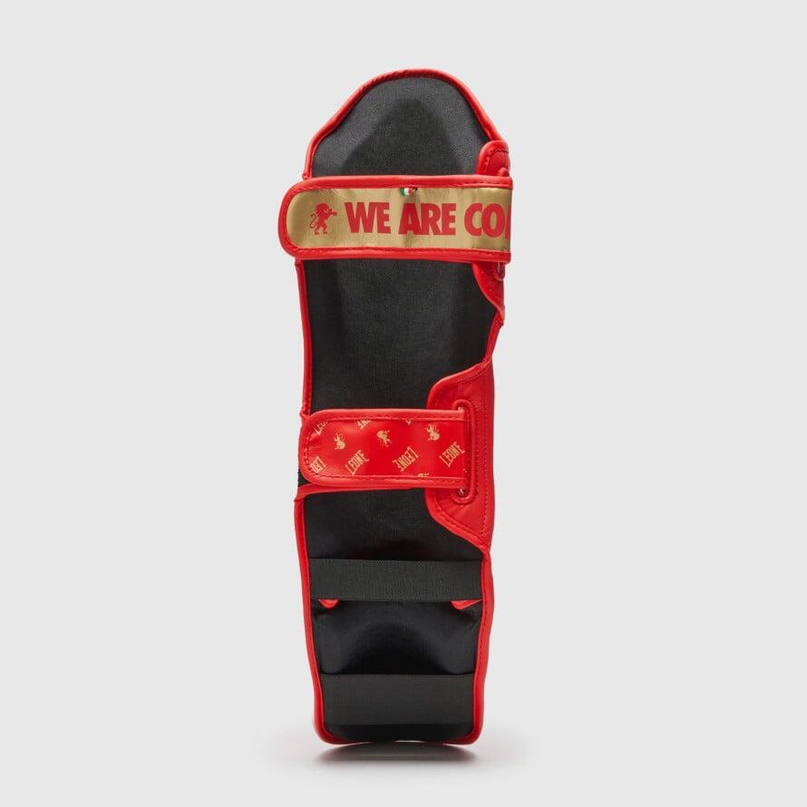 Espinilleras Leone1947 DNA rojo S 2/7