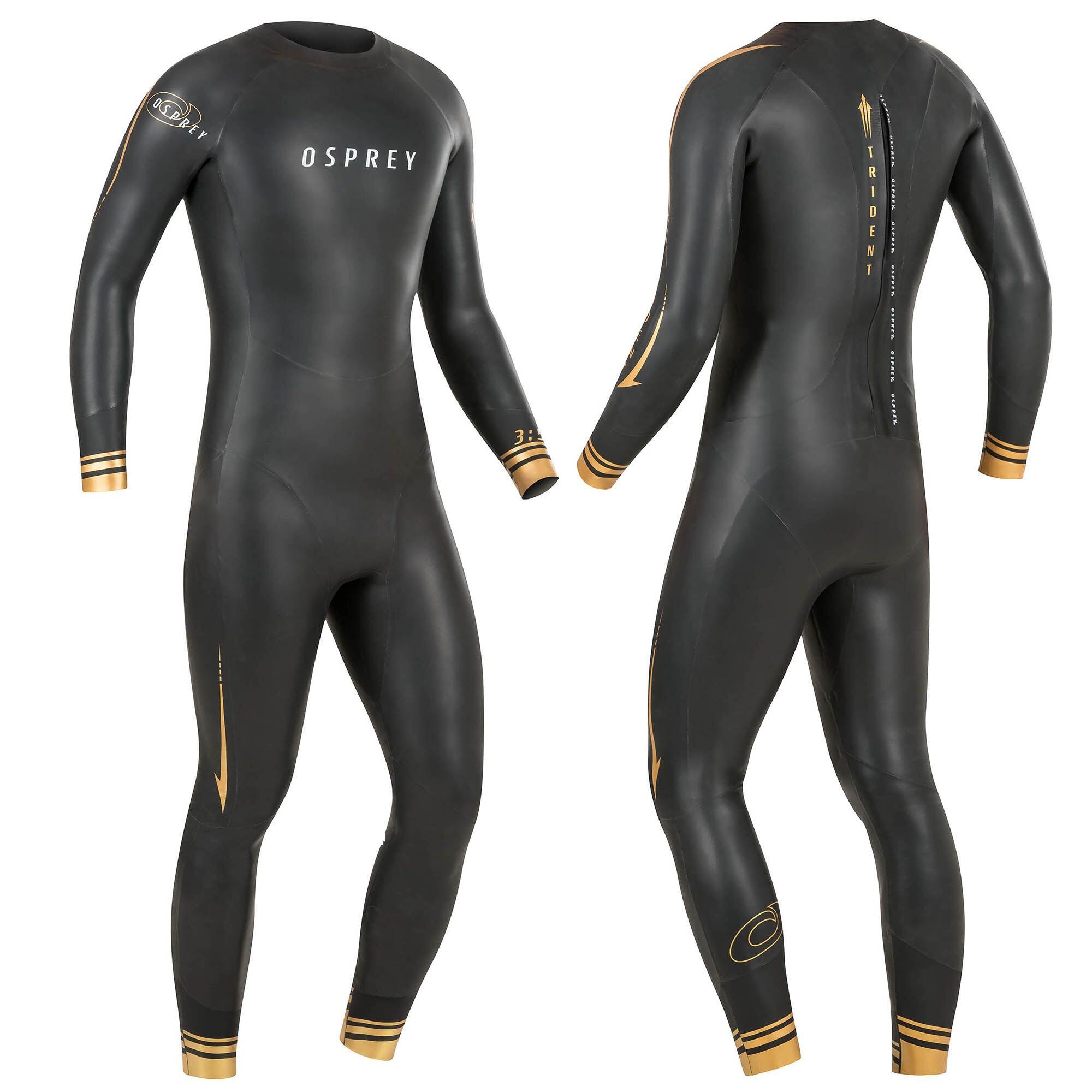 OSPREY ACTION SPORTS Osprey Men's Trident Tri-Suit 3mm Open Water Full Length Wetsuit