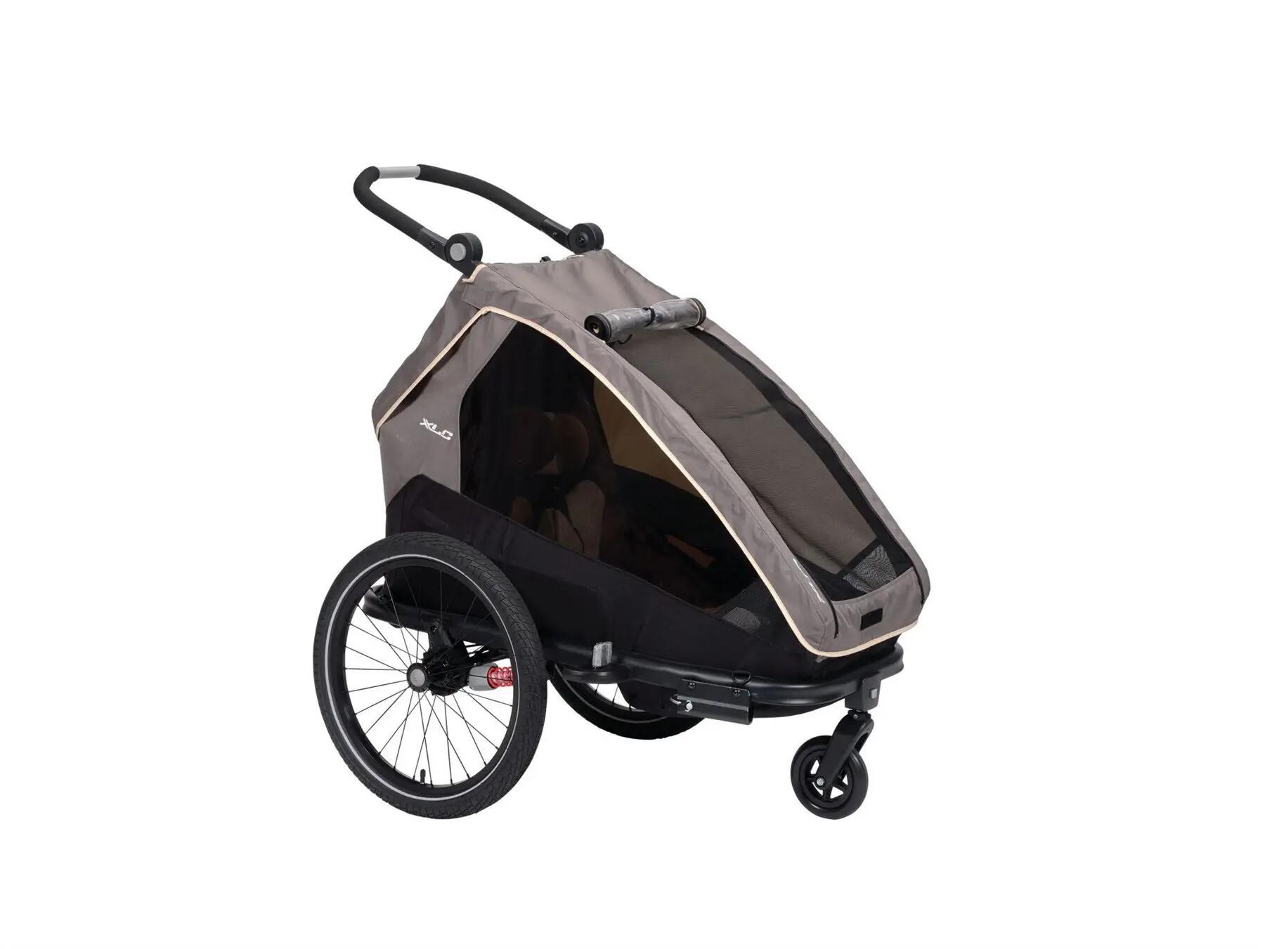 XLC Kinderanhänger MonoS grau/beige/anthrazit 6/9