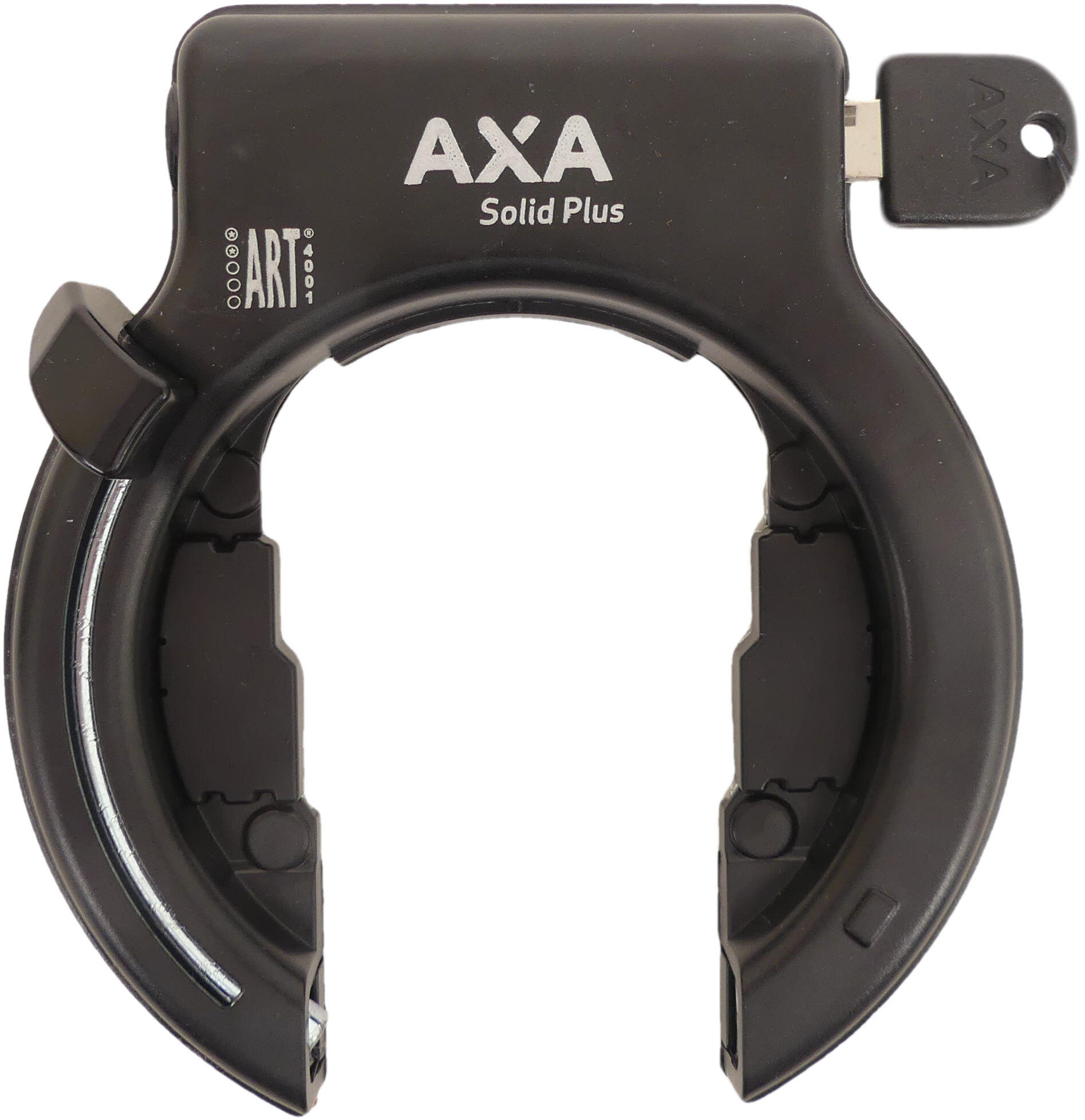 AXA Ringslot Solid Plus met afdekkapjes - zwart (werkplaatsverpakking)