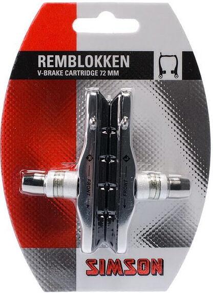 SIMSON V-Brake Cardridge Brake Shoe Cpl. 2/4