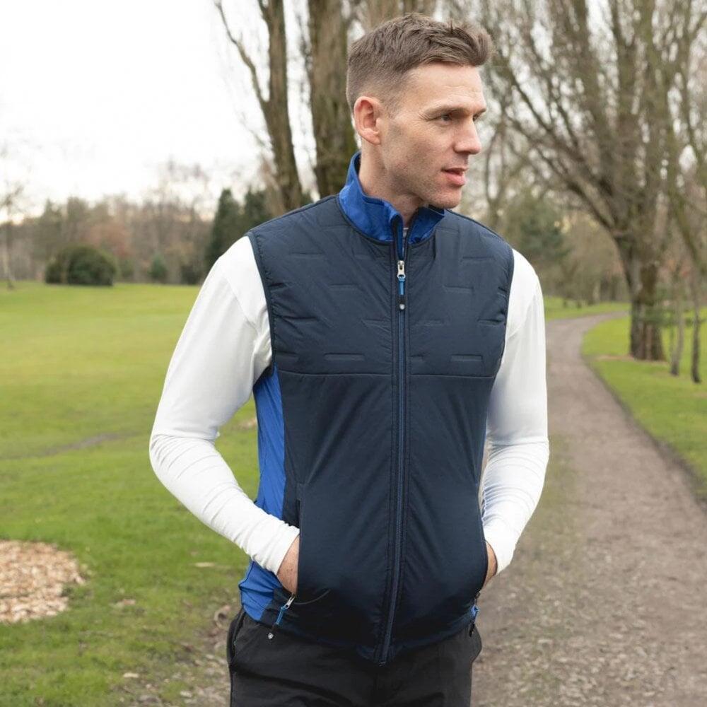 ISLAND GREEN Padded Gilet - Navy/Royal 4/4