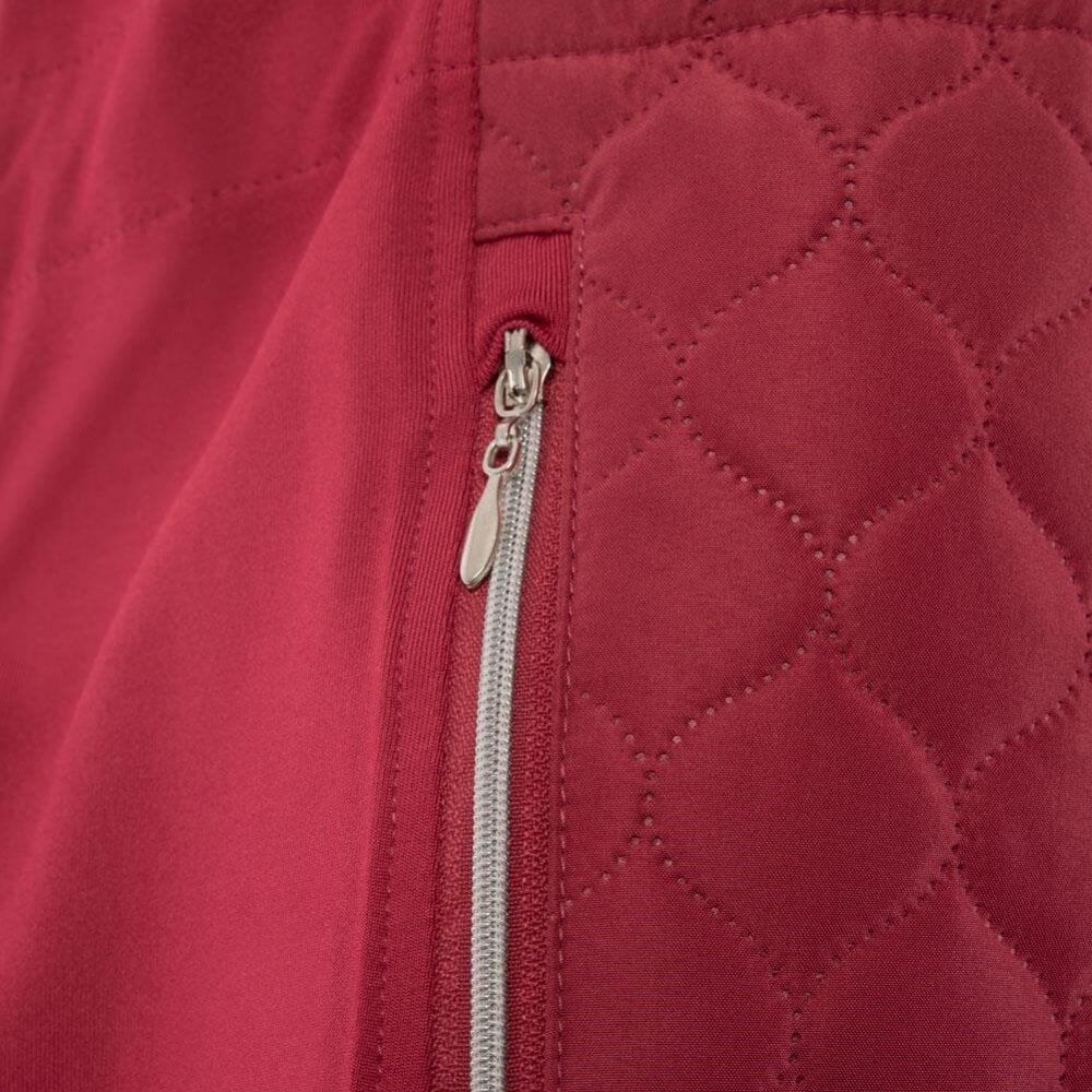 Island Green Ladies Padded Gilet - Pink/Grey 3/3