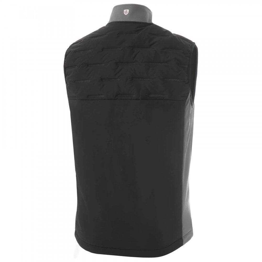 ISLAND GREEN Padded Gilet - Black/Charcoal 2/3