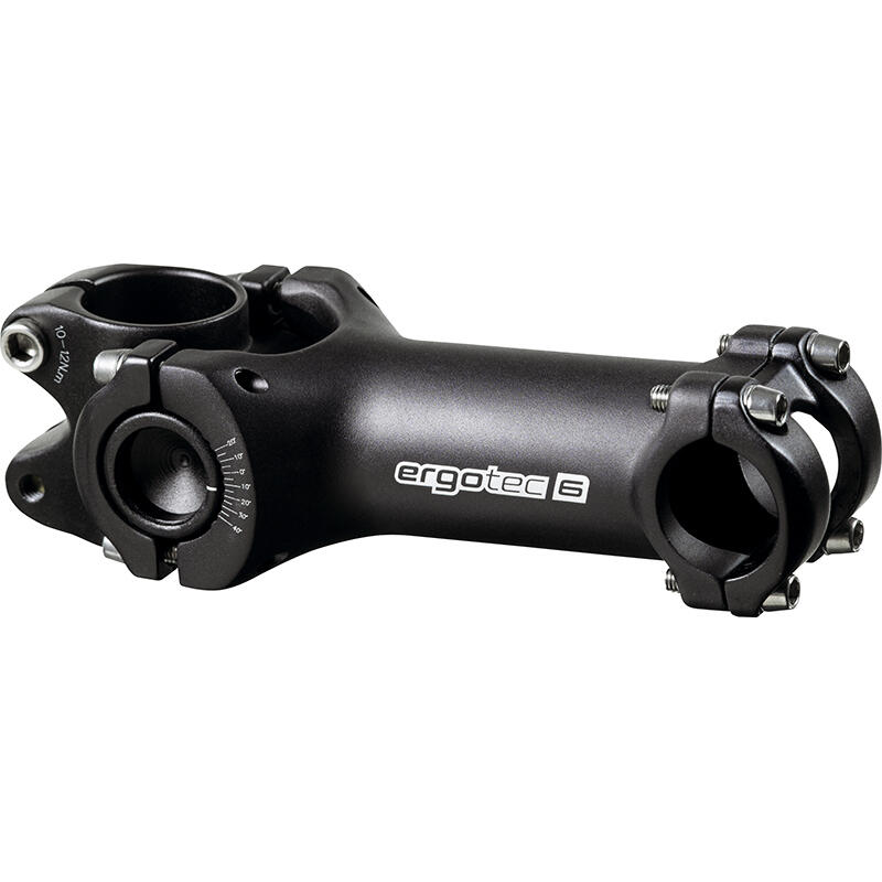 Ergotec Swell 2 adjustable ahead stem, 120 mm, 28.6/25.4 mm, black.