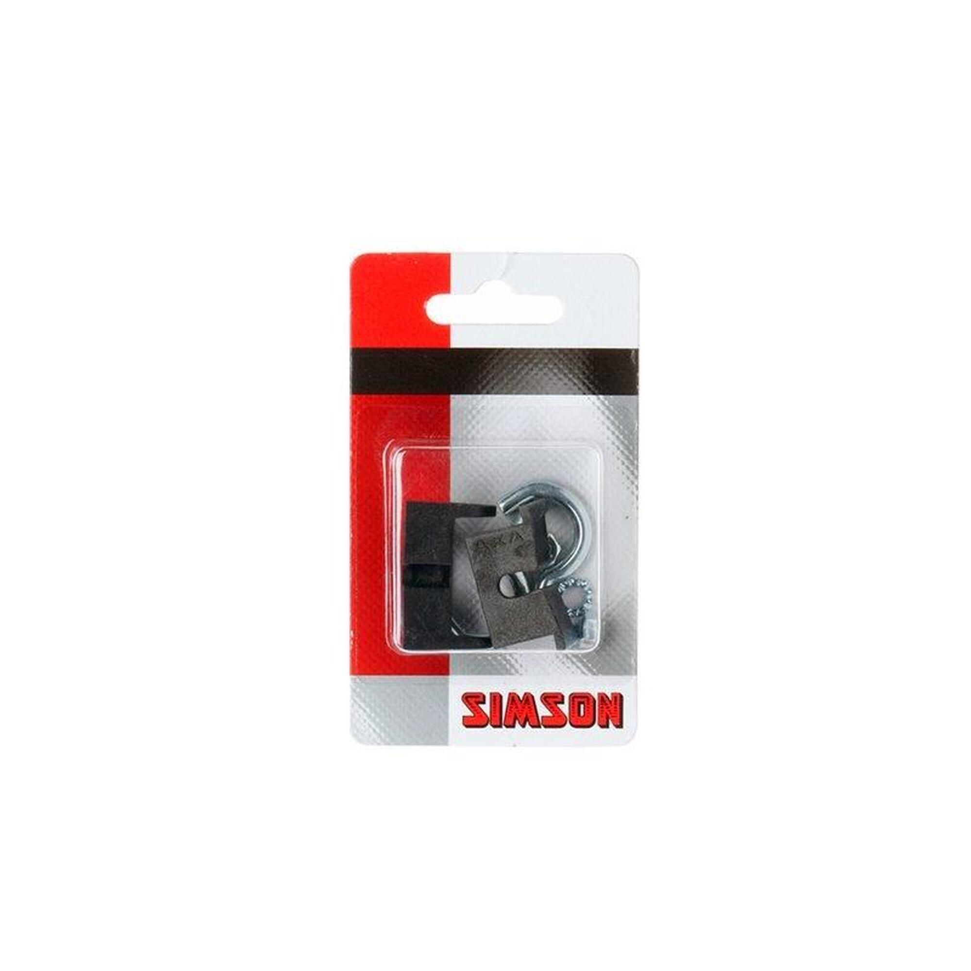 Simson montage set ringslot 12/14 mm zwart/zilver 8-delig