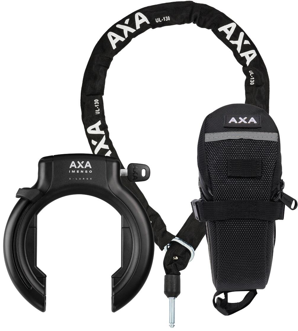 Set Frame Lock Imenso XL + chaîne enfichable ULC 130 + sacoche de selle - noir 2/4