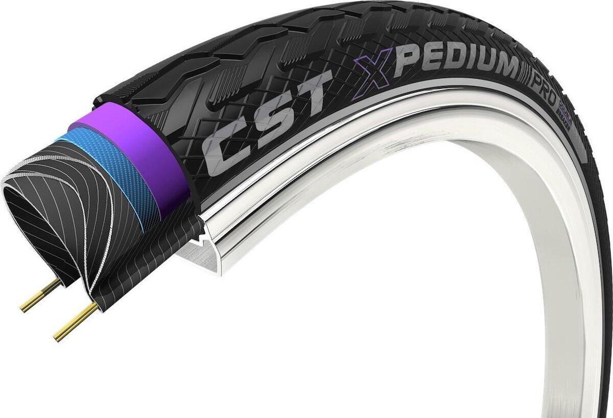 CST CST Xpedium Pro 28x1,50 (40-622) Pneumatico Bici Nero Riflettente.