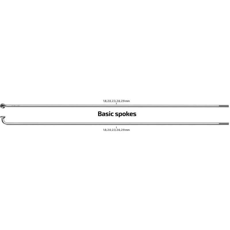 Rayons 264-14 Sapim Leader ø2.00 mm FG 2.3 - Acier inoxydable (100 pièces)