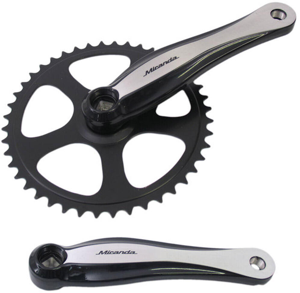 Crankstel Sunrace Fcm600 42-32-22T / 170Mm - Vierkante As (Zwart) 2/2