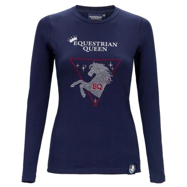 EQUESTRIAN QUEEN Damen Langarmshirt EQUESTRIAN QUEEN Jessica2 Dunkelblau