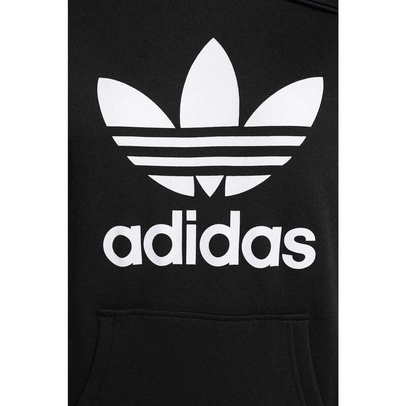 Női kapucnis pulóver, adidas Trefoil Hoodie, fekete