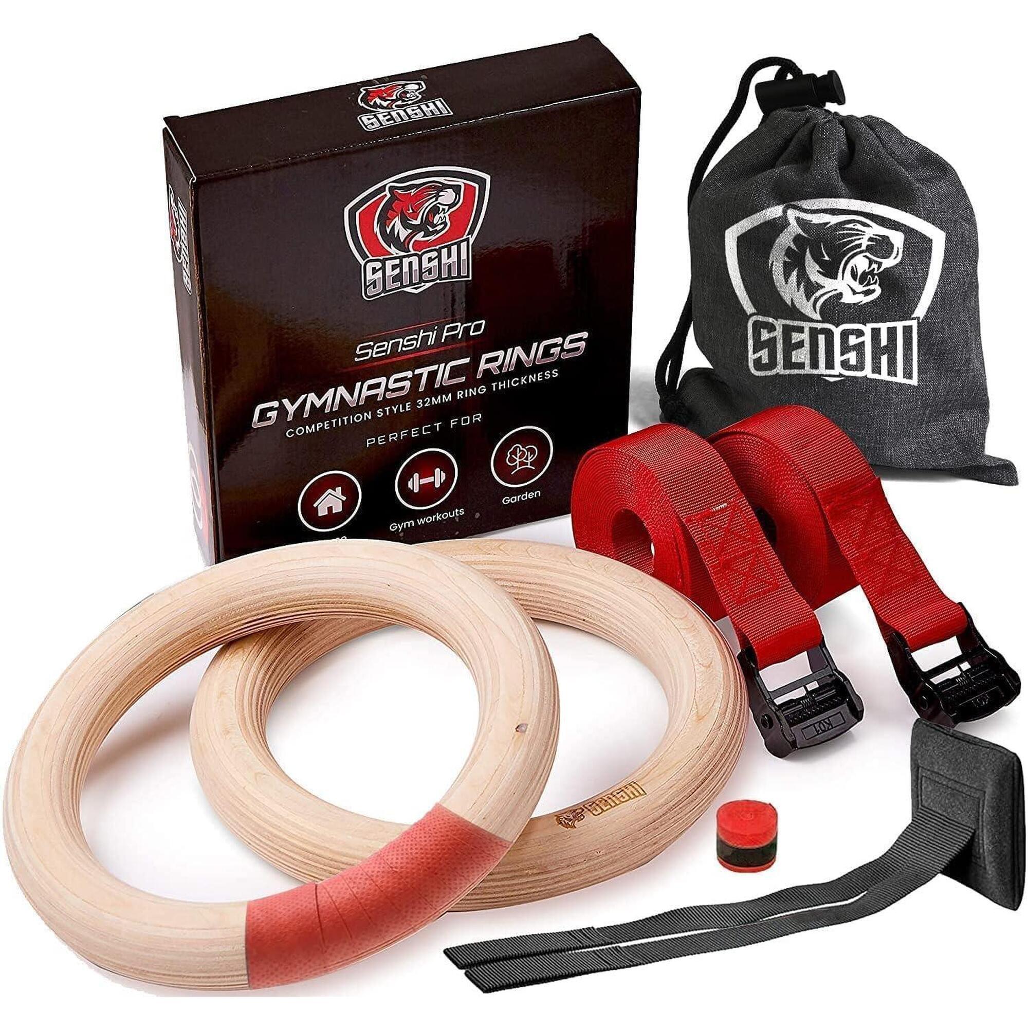 Deermon Black Gym Ring - Fitness Rings For Calisthenics, Strength Training & Home Workouts - View #3