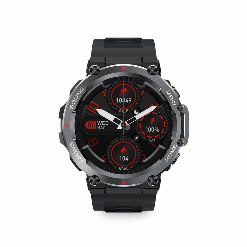 Smartwatch Ksix Oslo, multisport et santé, Submersible, Noir