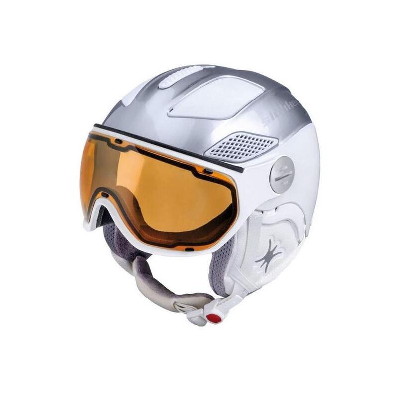 Slokker Damen Visierhelm RAIDER FREE Silver White