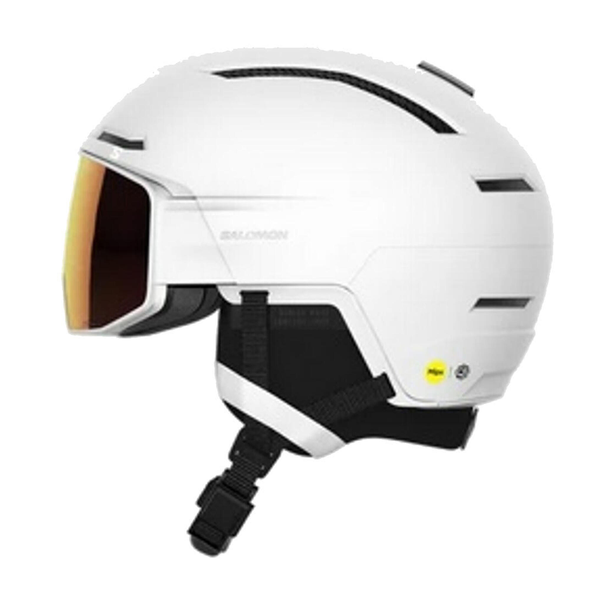 Kask z przyłbicą szybą Salomon Driver Prime Sigma Photo Mips White 2026