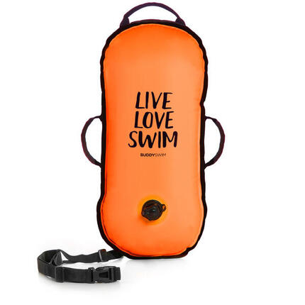Bouée de sécurité ultralégère sans compartiment intérieur Buddyswim orange