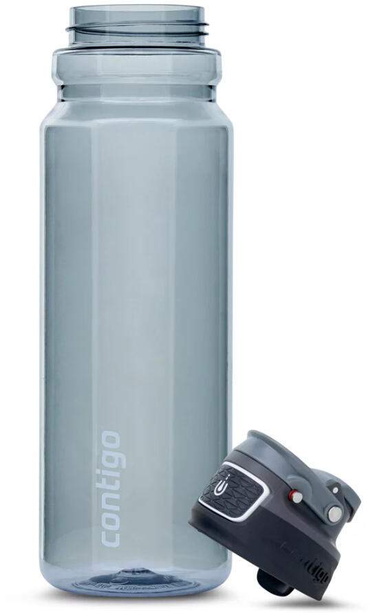 Contigo Free Flow Tritan Autoseal 1-Litre Water Bottle - Charcoal 4/7