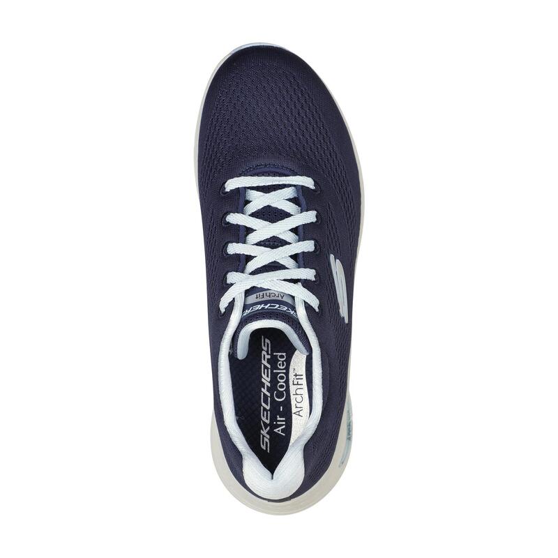 Zapatillas Deportivas Caminar Mujer Skechers 149057_NVLB Azul marino de Cordones