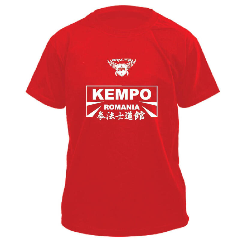 Tricou bumbac ARMURA  Kempo Senior Rosu