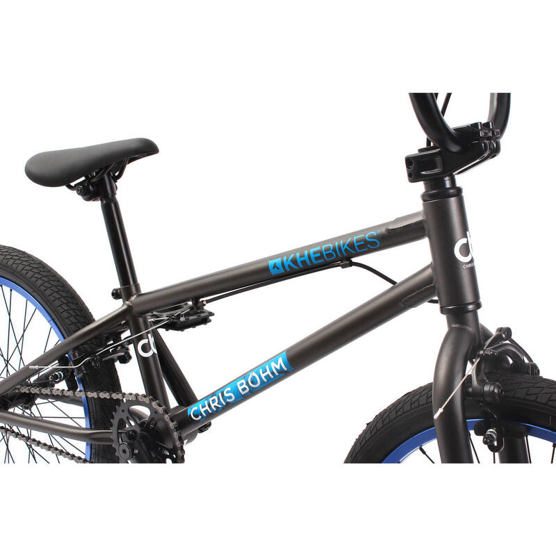 BICICLETA BMX CHRIS BÖHM CRIANÇAS PRATA 11,3KG 20 POLEGADAS KHEBIKES