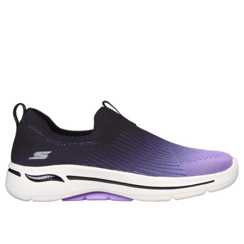 Zapatillas Deportivas Caminar Mujer Skechers 124885_BKLV Moradas sin Cordones