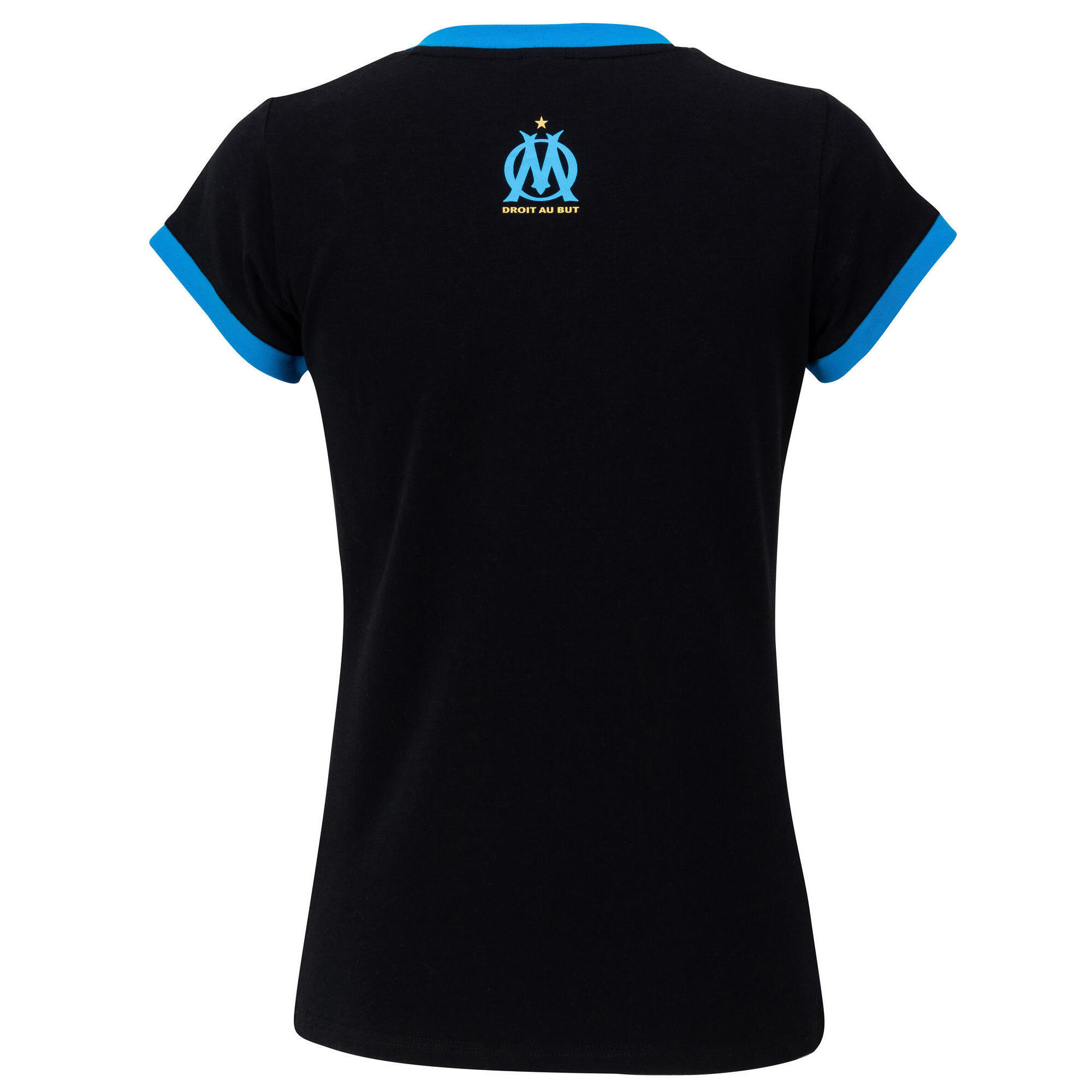 OLYMPIQUE DE MARSEILLE T-Shirt Donna OM - Collezione Ufficiale In Cotone