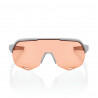 Lunettes solaires 100% S2 Soft Tact Stone Grey Hiper Coral Lens