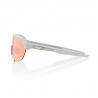 Gafas solares 100% S2 Tacto suave Piedra gris Hiper Coral Lente