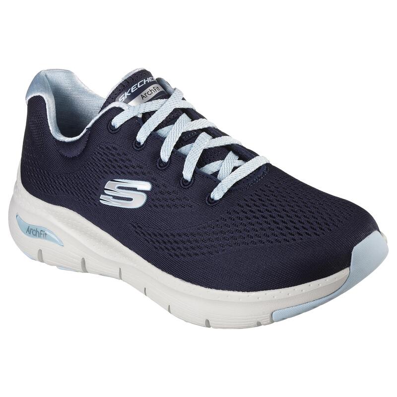 Zapatillas Deportivas Caminar Mujer Skechers 149057_NVLB Azul marino de Cordones