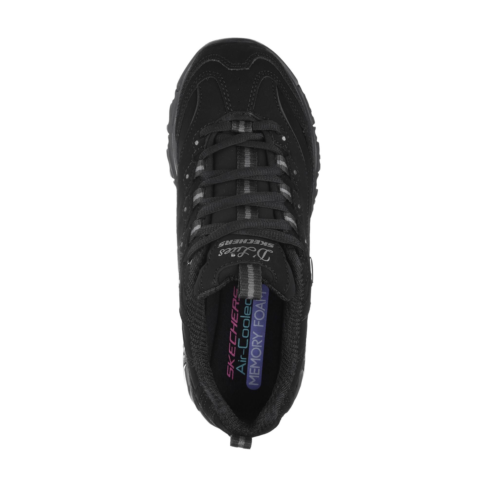 Zapatillas Skechers Mujer D'Lites - Play On Negras 5/5