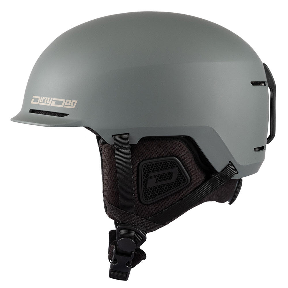 DIRTY DOG CRANK Unisex Snow Helmet - Dark Grey