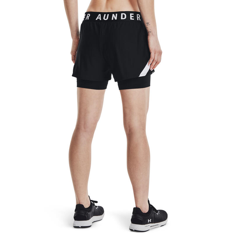 Calções Curtos Under Armor Play Up Preto Mulher